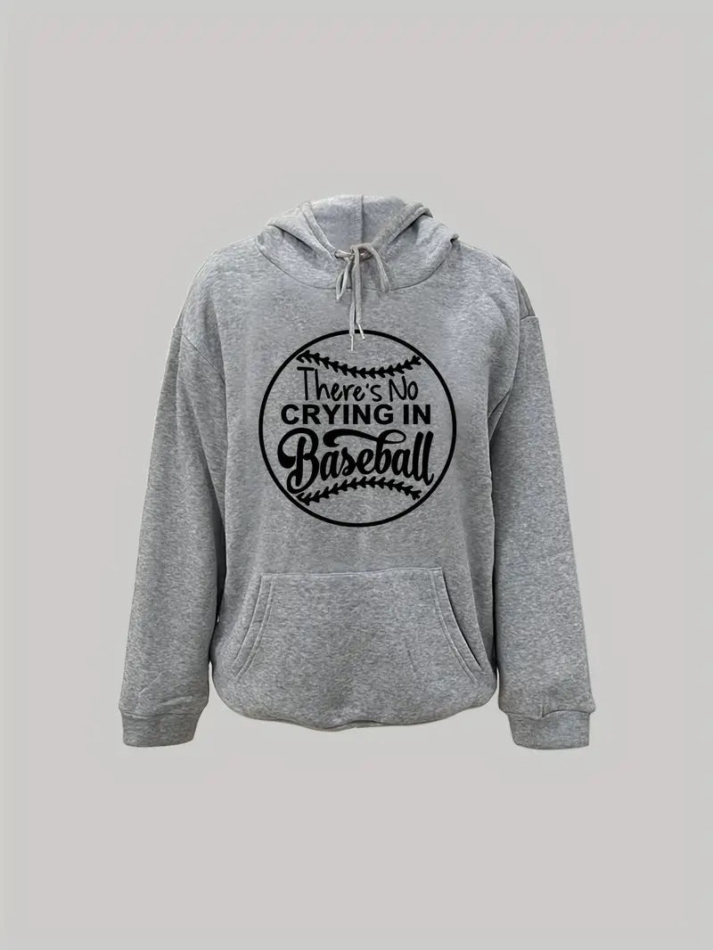 Plus Size Casual Sweatshirt, Women's Plus Baseball