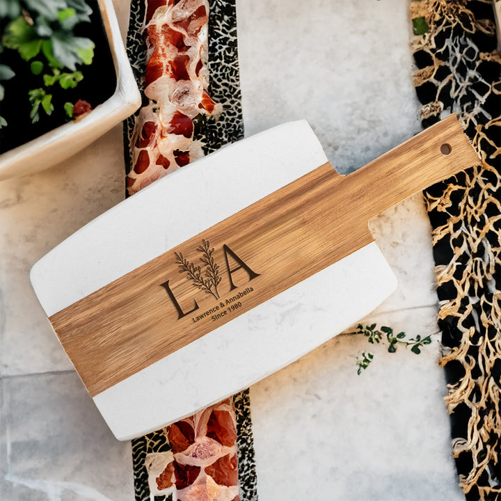 Personalized Cutting Board Engagement or Wedding Gift