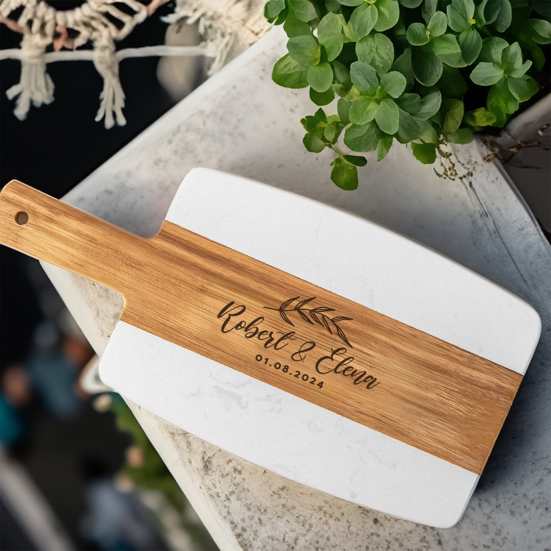 Custom Engraved Cheeseboard For Newlywed