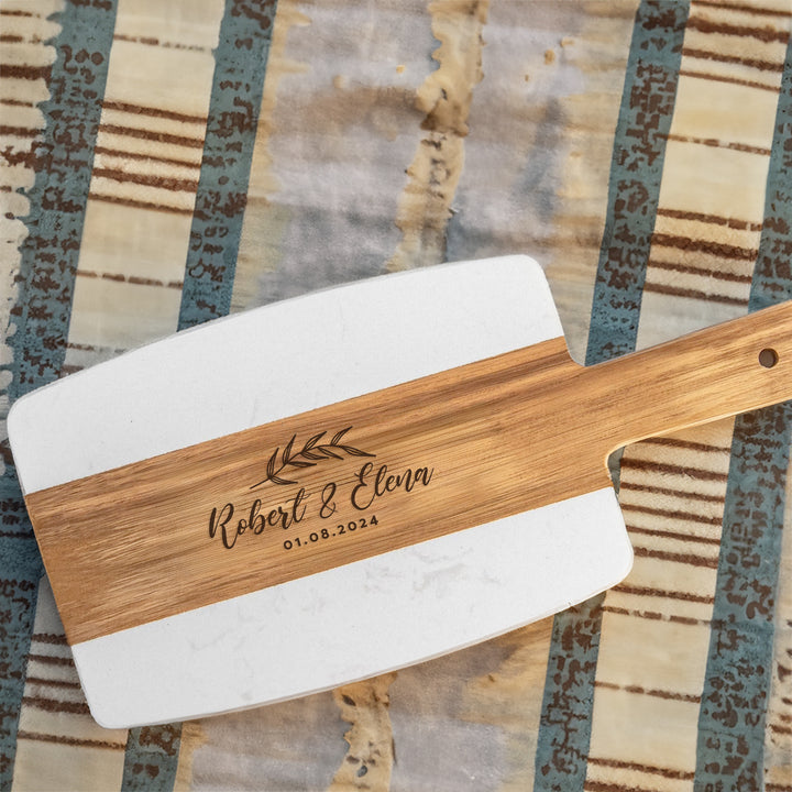 Custom Engraved Cheeseboard For Newlywed