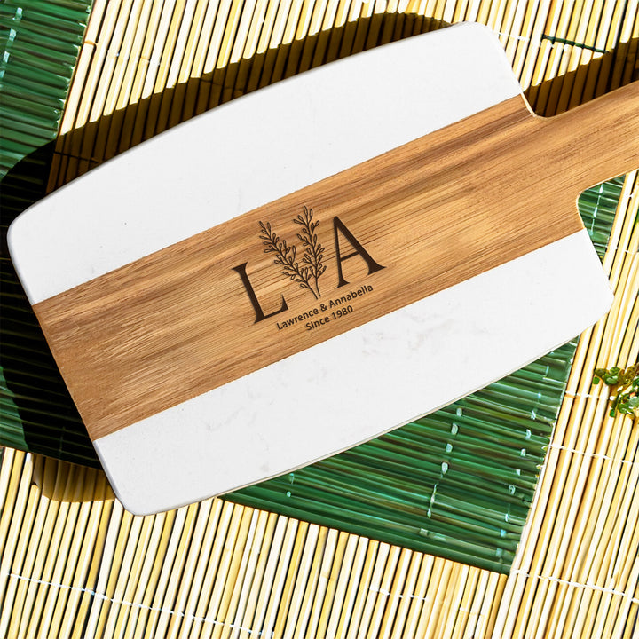 Personalized Cutting Board Engagement or Wedding Gift