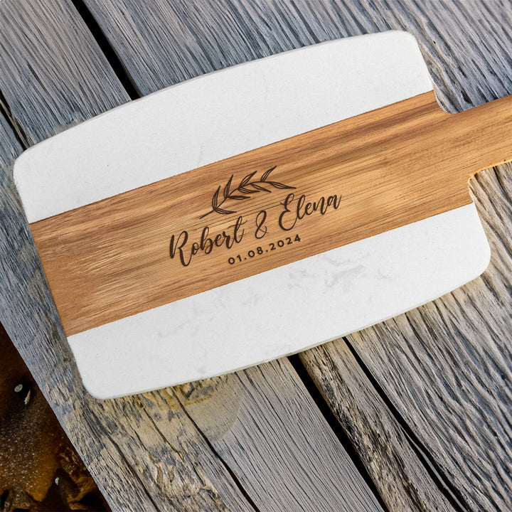 Custom Engraved Cheeseboard For Newlywed