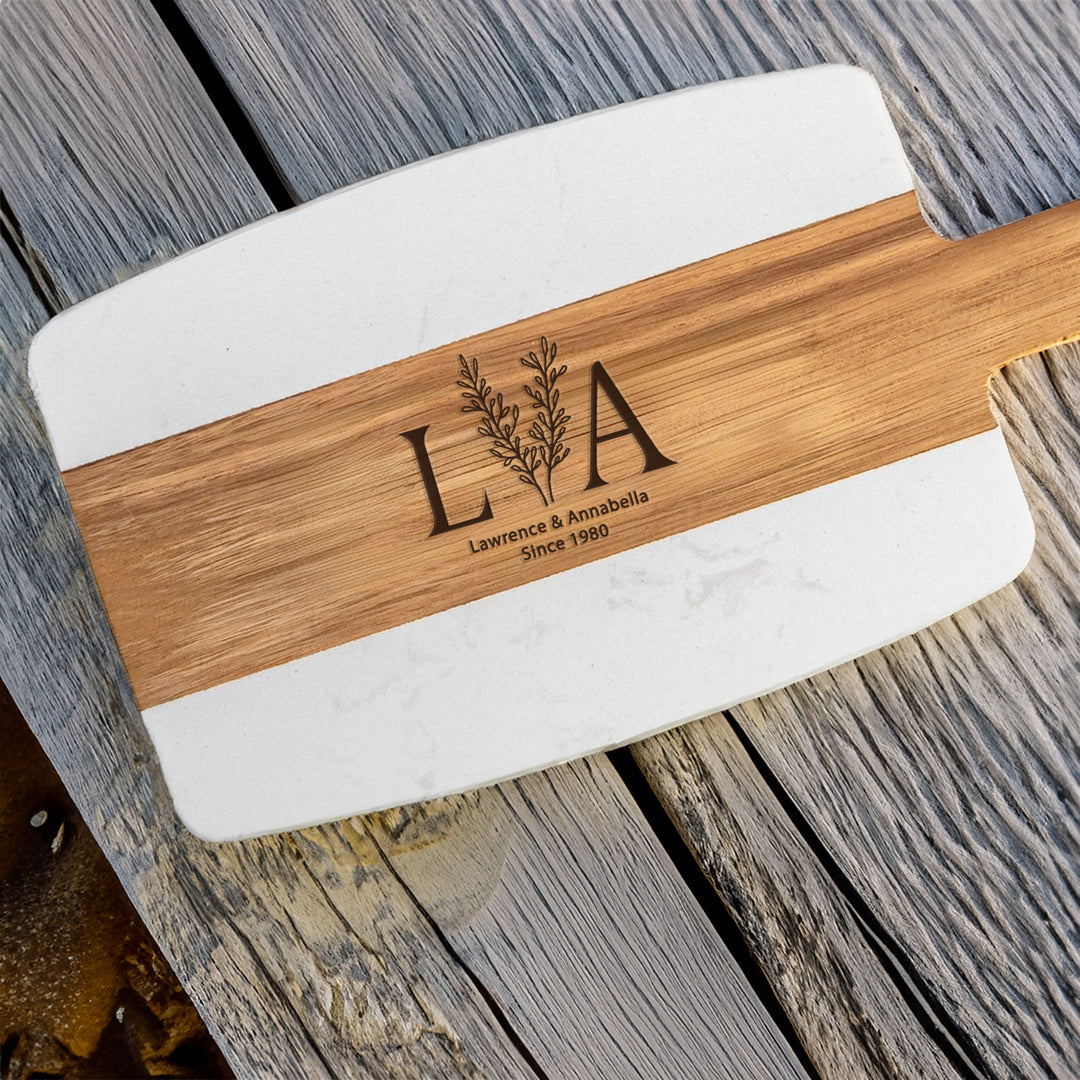 Personalized Cutting Board Engagement or Wedding Gift