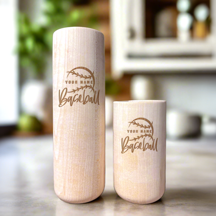 Personalized Baseball Bat Beer Mug with Player/ Team Name