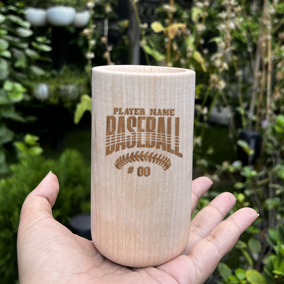 Personalized Baseball Beer Mug with Player Name & Number