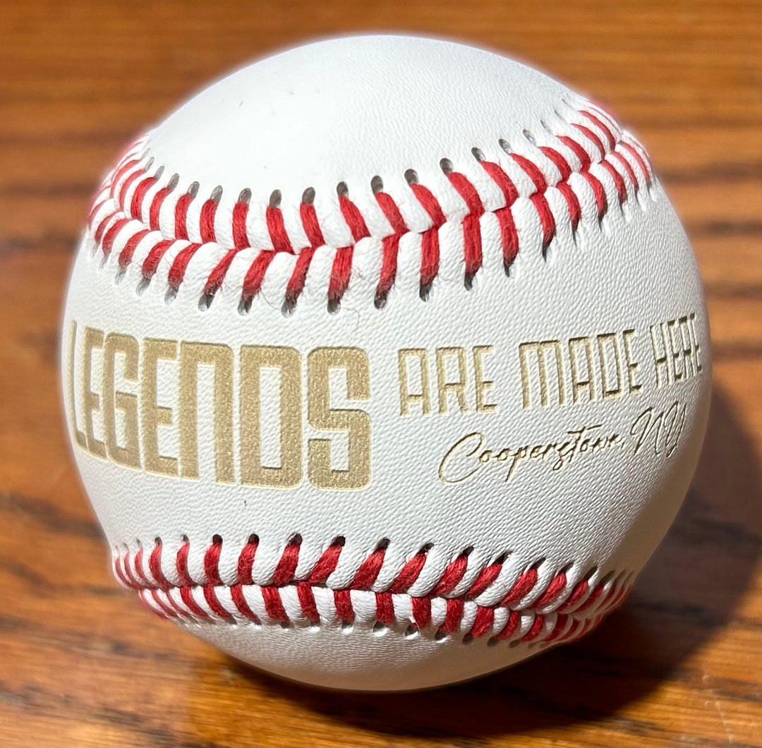 Legends Leather Baseball engraved