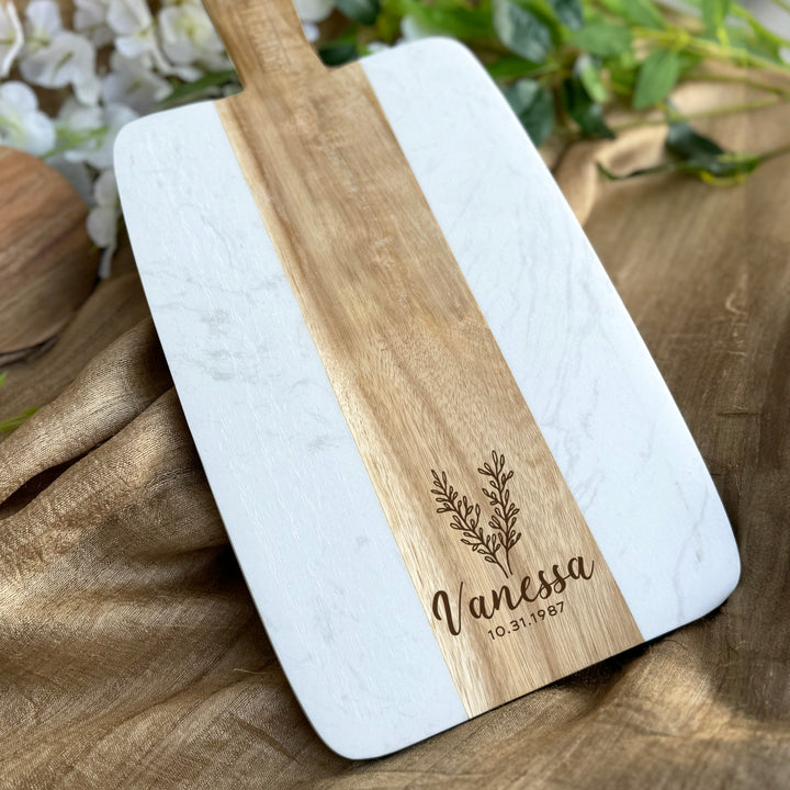 Personalized Custom Name Engraved Cutting Board for Birthday Gift