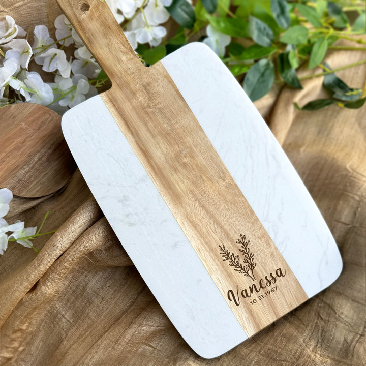 Personalized Custom Name Engraved Cutting Board for Birthday Gift