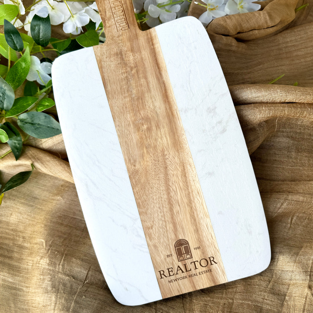 Personalized Cutting Board Realtor Closing Gift for Buyer or Seller