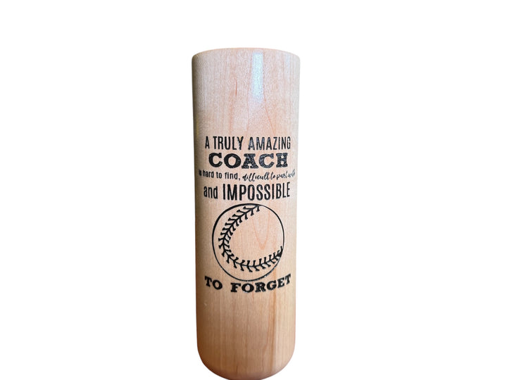 Baseball Bat Mug 12 oz Wood