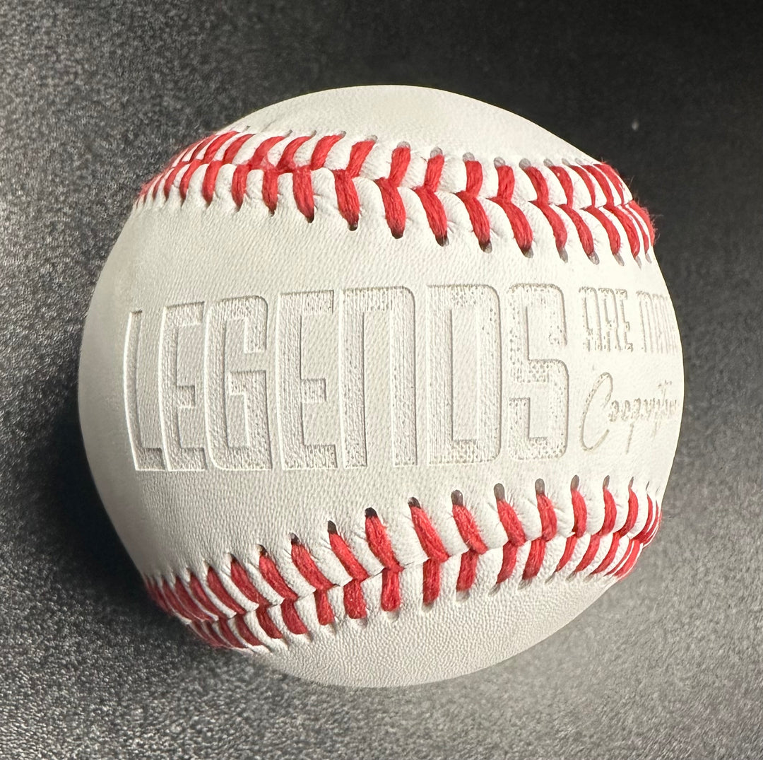 Legends Leather Baseball engraved