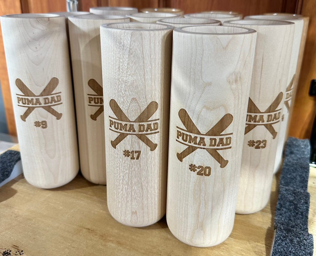 Baseball Bat Mug 12 oz Wood