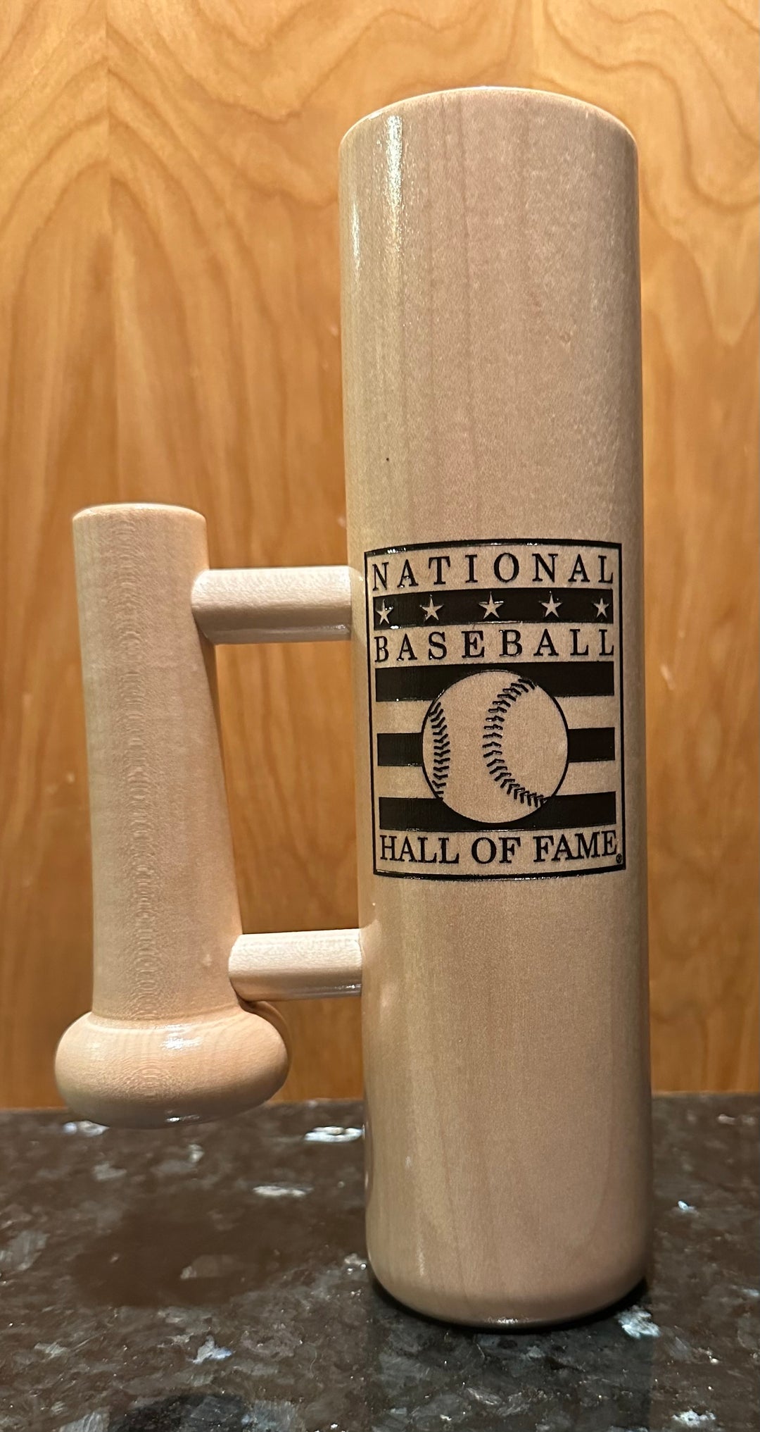 Hall of Fame Wood Bat Mug 10" 12 oz with Handle