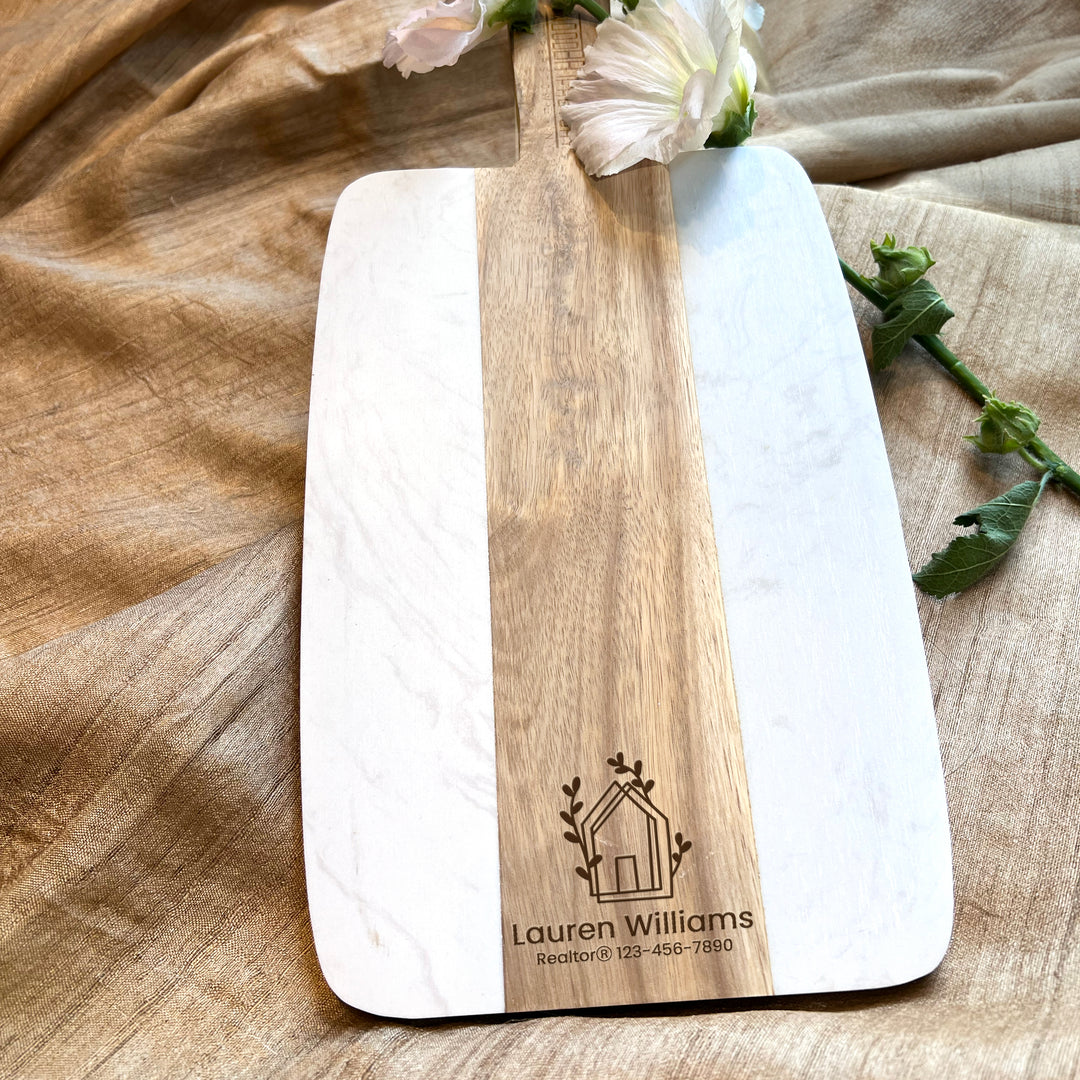 Personalized Charcuterie Board Realtor Gift for Buyers or Sellers