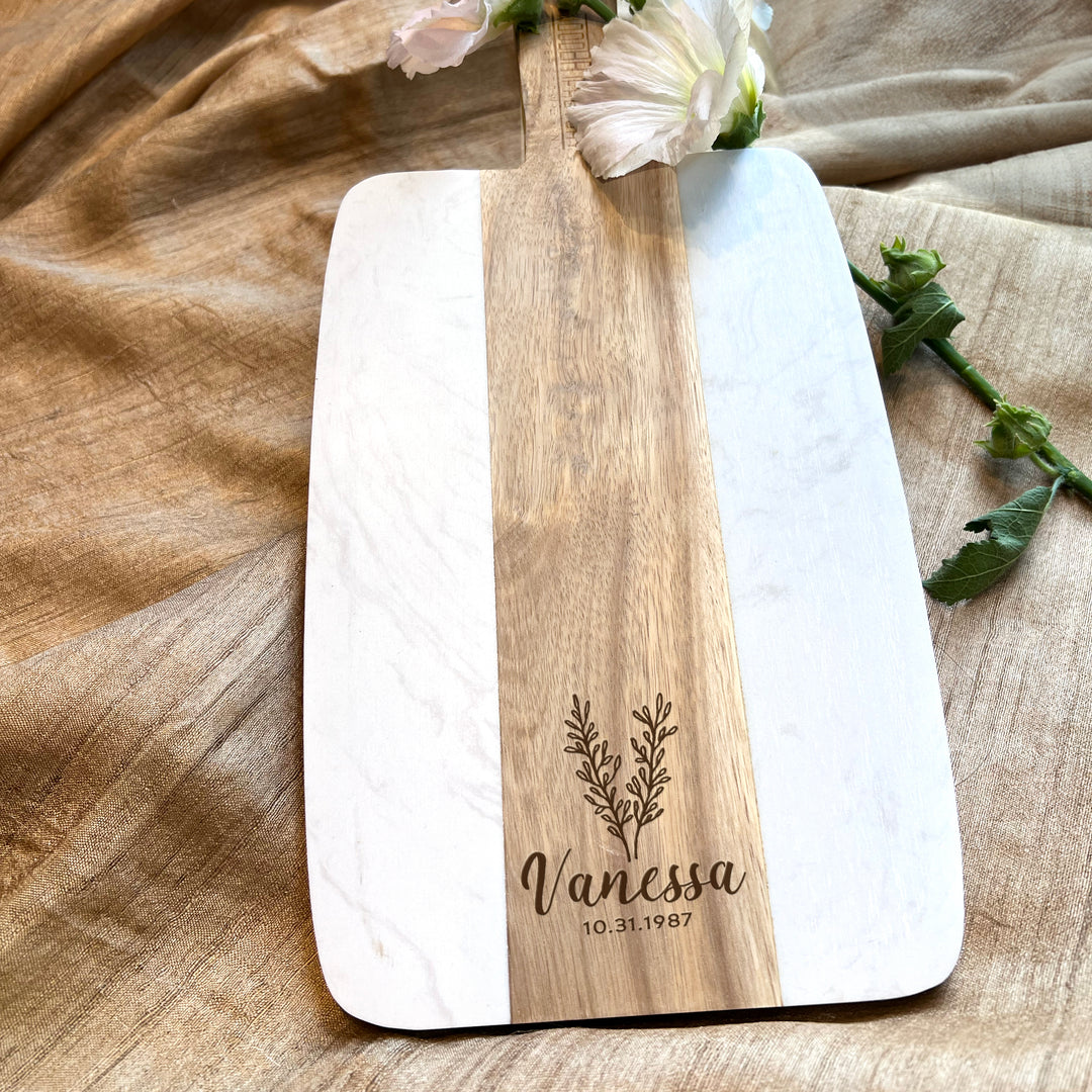 Personalized Custom Name Engraved Cutting Board for Birthday Gift