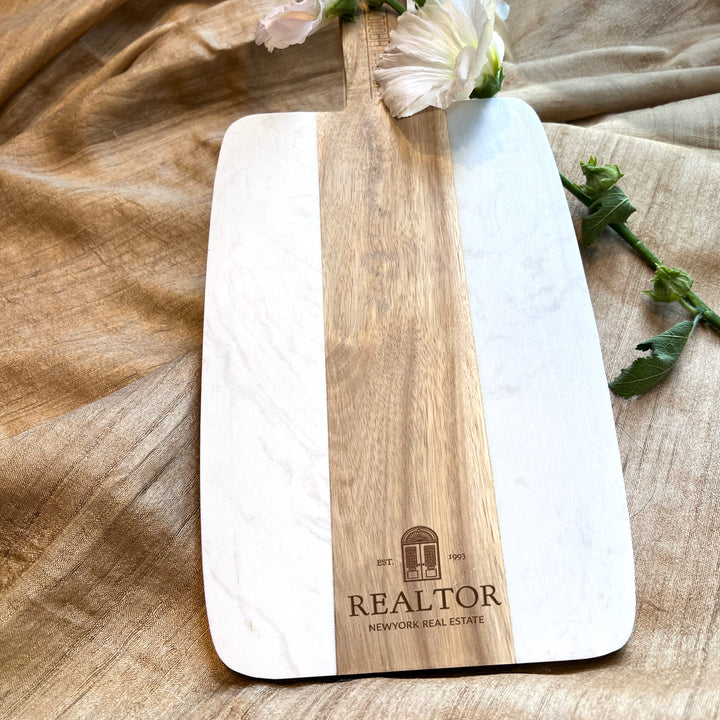 Personalized Cutting Board Realtor Closing Gift for Buyer or Seller