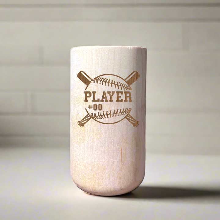 Personalized Baseball Player Name and Number Wine Beer Mug