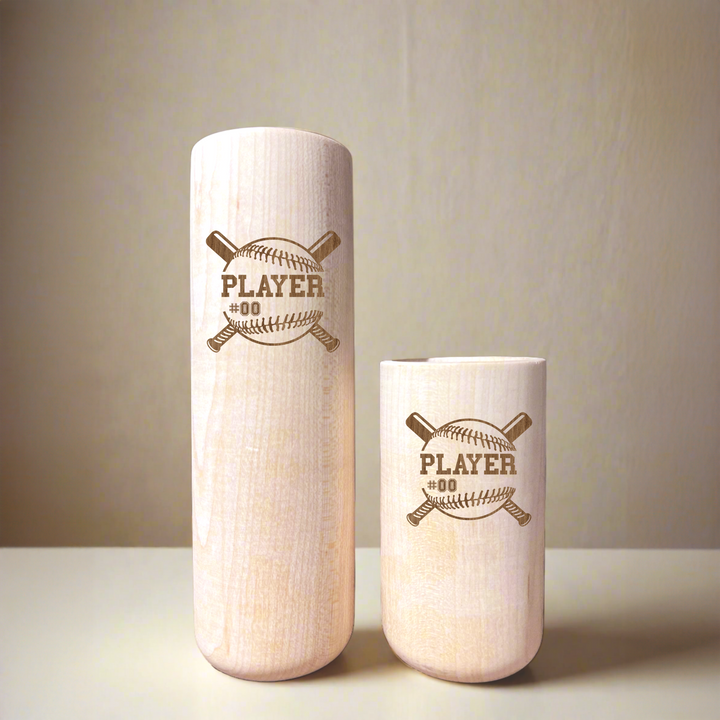 Personalized Baseball Player Name and Number Wine Beer Mug