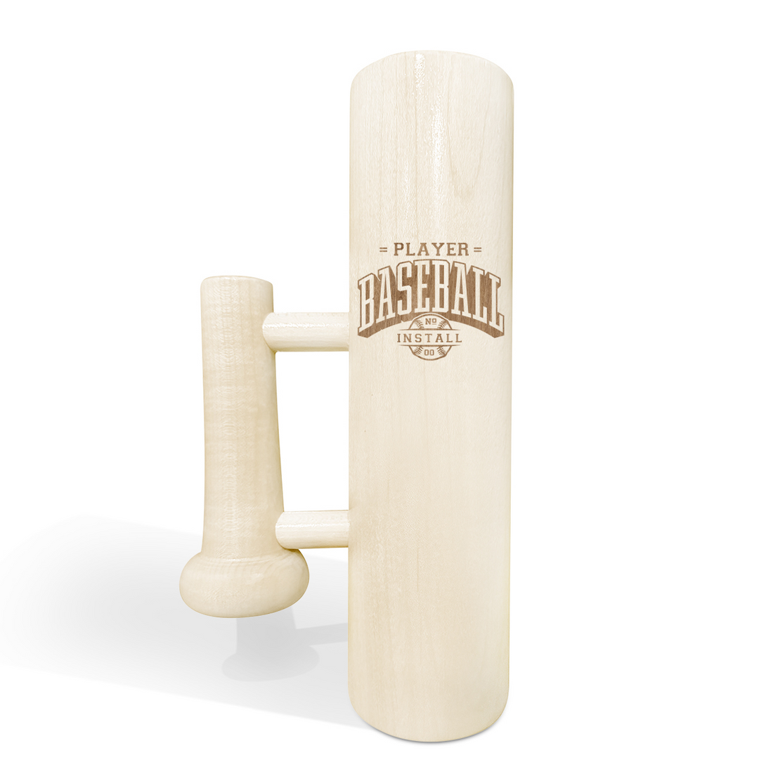 Personalized Baseball Bat Beer Mug with Handle - Team Name, Player Name and Number