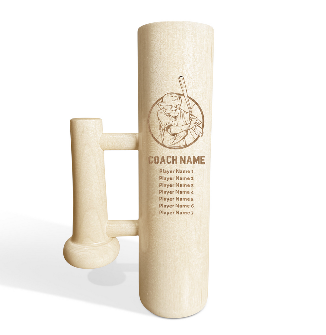 Personalized Baseball Bat Mug with Handle For Coach