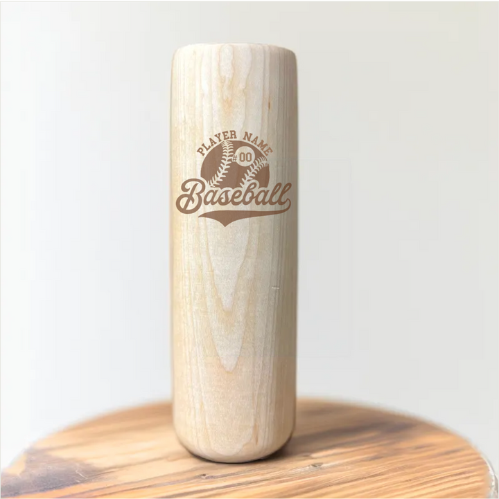 Personalized Baseball Bat Beer Mug with Player Name & Number