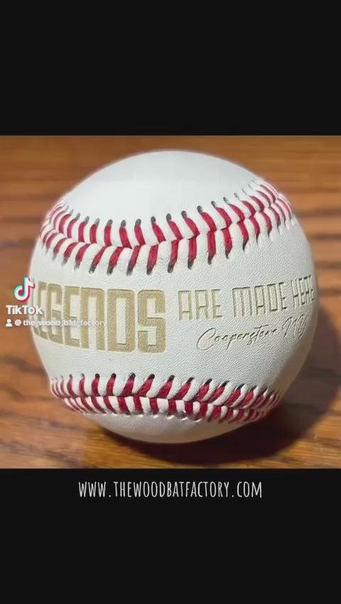 Legends Leather Baseball engraved