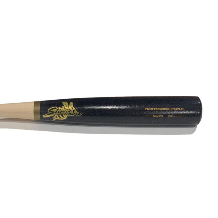 Stinger Bat Co. Playing Bats Natural | Black | Gold / 32" / (-3) Stinger Bat Co. BW24 Wood Baseball Bat | Maple