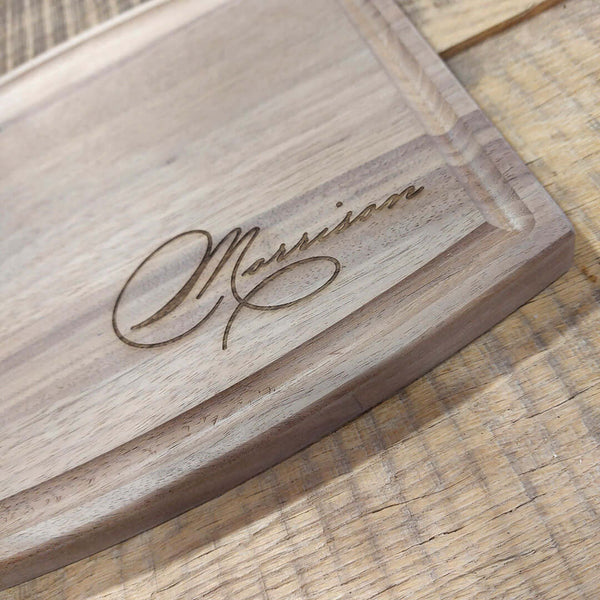 Walnut Custom Small Handle Cutting Board*10 Designs!* - Empire Engraving