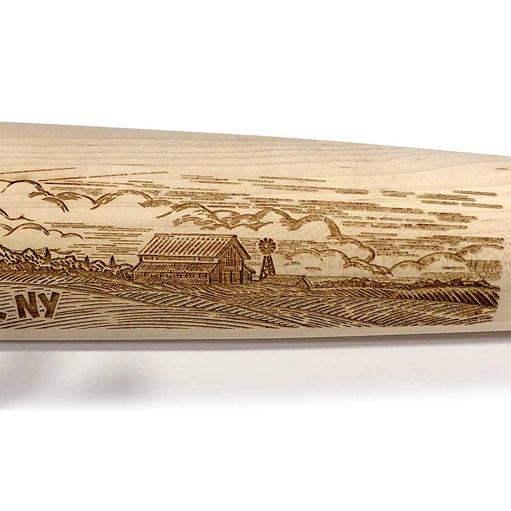 The Wood Bat Factory Trophy Bats The Wood Bat Factory Trophy Bat - Custom Engraved, Natural Cooperstown Countryside Bat