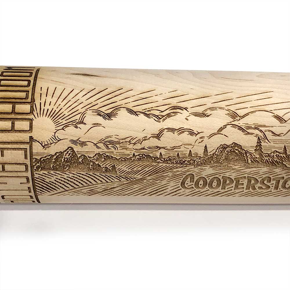 The Wood Bat Factory Trophy Bats The Wood Bat Factory Trophy Bat - Custom Engraved, Natural Cooperstown Countryside Bat